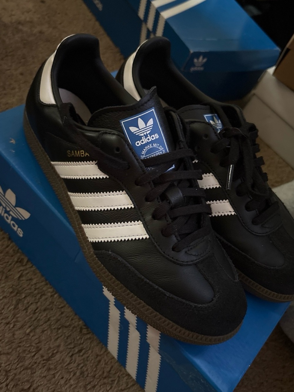 adidas Black & White Samba Classic Sneakers